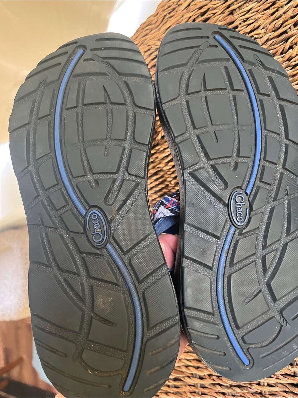 Women’s Chaco Z/Classic Navy Sandals with Multicolor Woven Straps - Picture 8 of 8